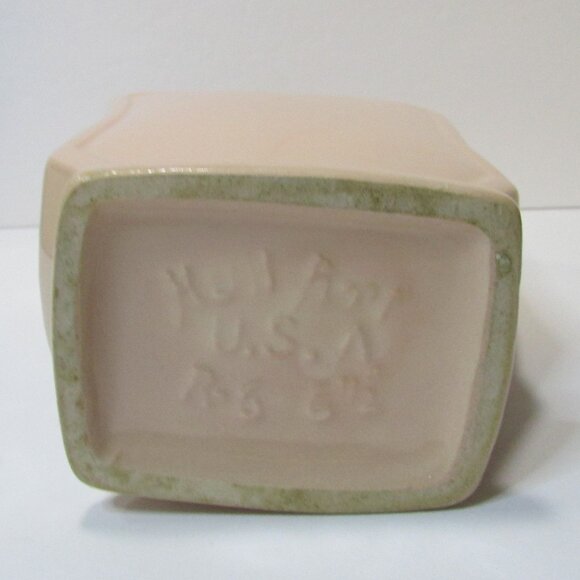 vintage pink floral Hull Art Rosella pottery vase USA r-6 6 1/2" tall - Picture 7 of 8